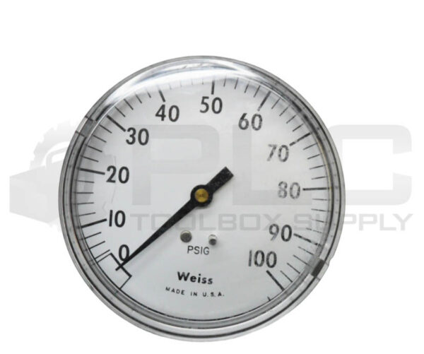 NEW WEISS TL35P-0-100 PRESSURE GAUGE 0-100PSIG *READ* - Image 2