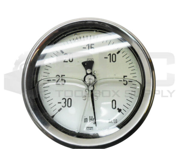 NEW WIKA 1.4571 PRESSURE GAUGE -30 TO 0 IN H2O - Image 2