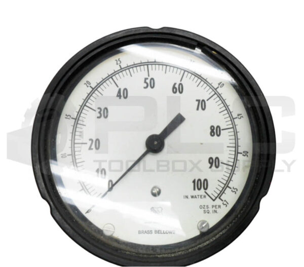 ASHCROFT 0-100IN H2O PRESSURE GAUGE 0-100IN H2O 0-57 OZ PER SQ IN - Image 2
