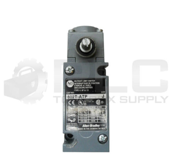 ALLEN BRADLEY 802T-ATP /J OILTIGHT LIMIT SWITCH W/ 40146-071-53 OPERATOR HEAD - Image 2