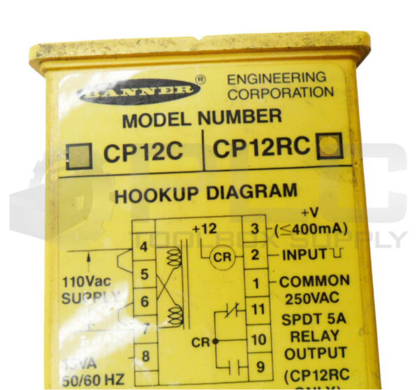BANNER CP12RC POWER SUPPLY MODULE 110-220VAC 50/60HZ - Image 4