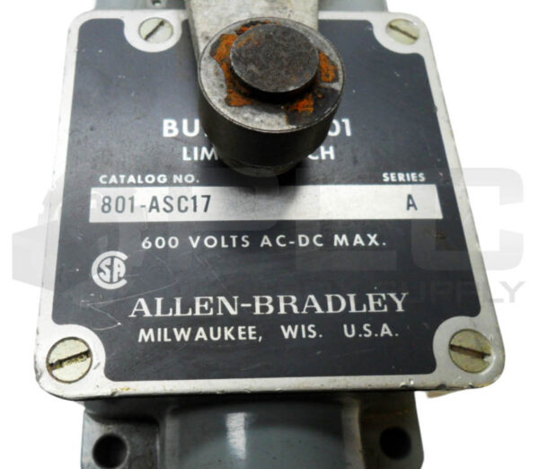 ALLEN BRADLEY 801-ASC17 /A LIMIT SWITCH 600V AC/DC - Image 5