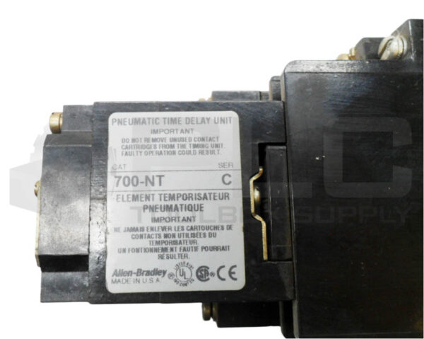 ALLEN BRADLEY 700-NT /C TIME DELAY UNIT W/ 700-NPTA1 /C RELAY W/ 84AB86 COIL - Image 7