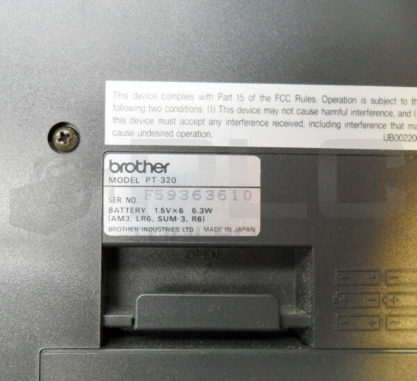 BROTHER PT-320 LABEL THERMAL PRINTER 6.3W - Image 6