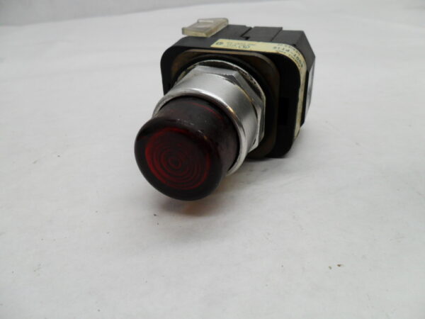 LOT OF 4 ALLEN BRADLEY 800T-PT16 /N PUSH BUTTON RED W/ 800T-XA /C CONTACT BLOCK - Image 3