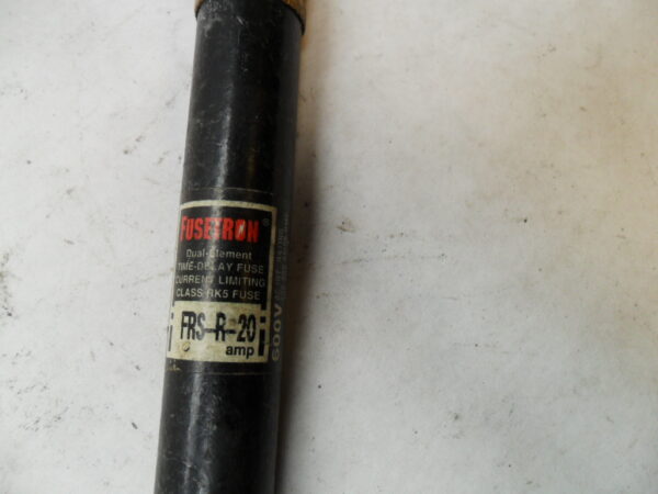 LOT OF 6 BUSSMANN FRS-R-20 DUAL ELEMENT FUSE 20A 600VAC - Image 4