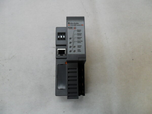 ALLEN BRADLEY 1734-AENT /B I/O ETHERNET NETWORK ADAPTER 24VDC 10A - Image 2