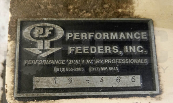 PERFORMANCE FEEDERS P195466 BOWL FEEDER; P-195466 - Image 5