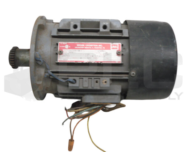 BROOK CROMPTON 1927205-002 1HP 3PH 1700RPM FR: D80B - Image 3