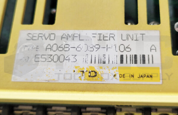 FANUC A06B-6089-H106 /A SERVO AMPLIFIER UNIT 200-230/230V 50/60HZ 3PH - Image 7