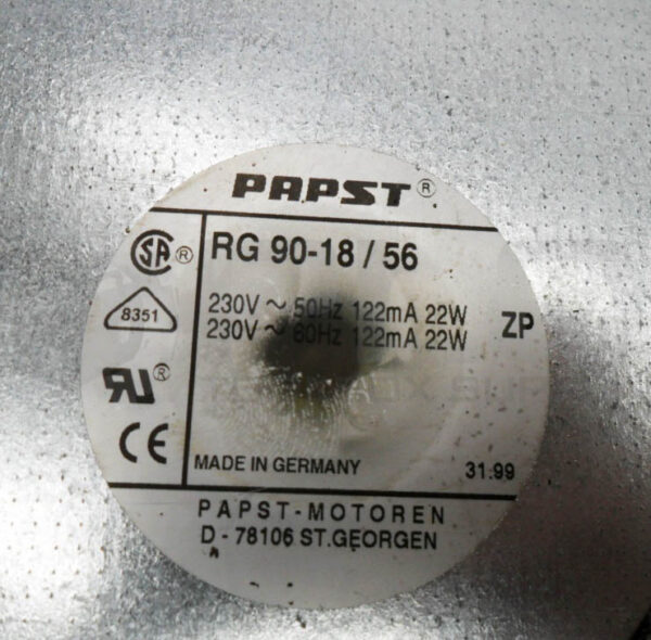 PAPST RG 90-18/56 COOLING FAN 230V 50/60HZ - Image 4