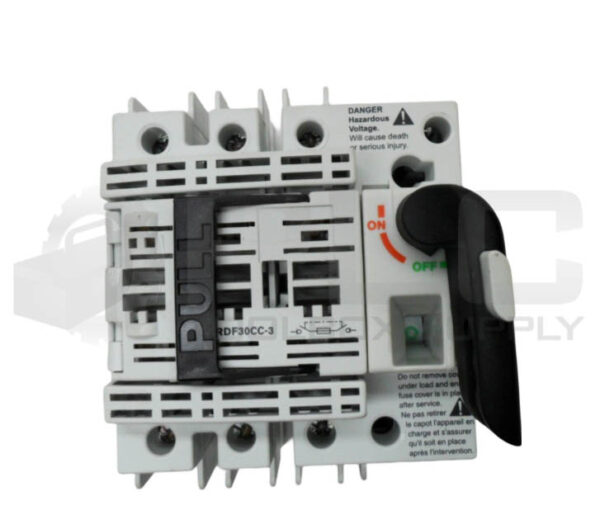 BUSSMANN RDF30CC-3 FUSIBLE DISCONNECT SWITCH 30A 600VAC 3PH - Image 2