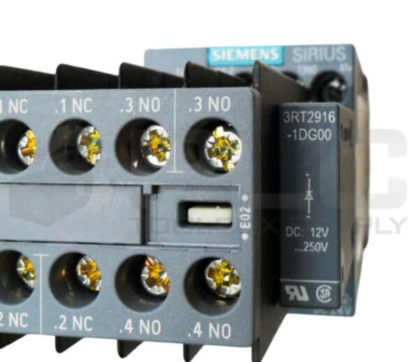 SIEMENS 3RT2015-1BB41 CONTACTOR W/ 3RH2911-1HA22 W/ 3RT2916-1DG00 - Image 4