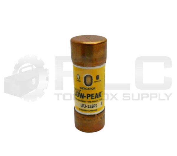BUSSMANN LPJ-15SPI LOW PEAK INDICATOR FUSE 15A 600VAC 300VDC
