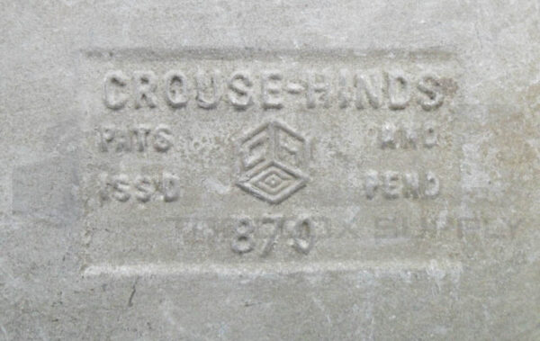 CROUSE HINDS 870 CONDUIT COVER 2-1/2" - 3" - Image 4
