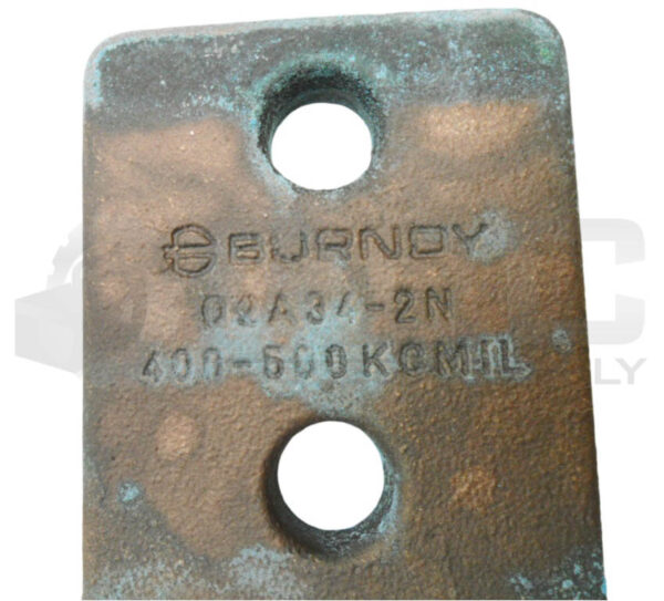BURNDY Q2A34-2N TWO TERMINAL LUG COPPER 400-500 KC MIL - Image 4