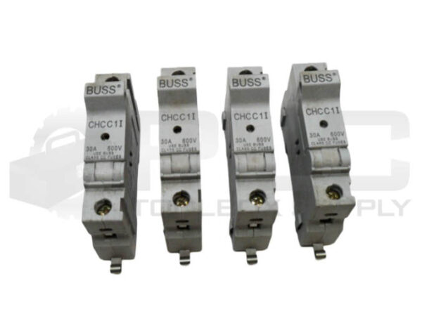 LOT OF 4 BUSSMANN CHCC1I FUSE HOLDER 30A 600V