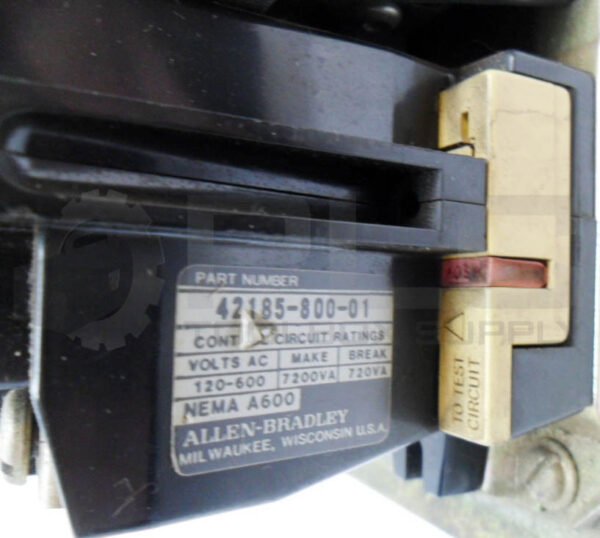 ALLEN BRADLEY 505-BOD /C W/ CB236 W/ 42185-800-01 W/ 40410-326-52 595-AB 505-B0D - Image 7