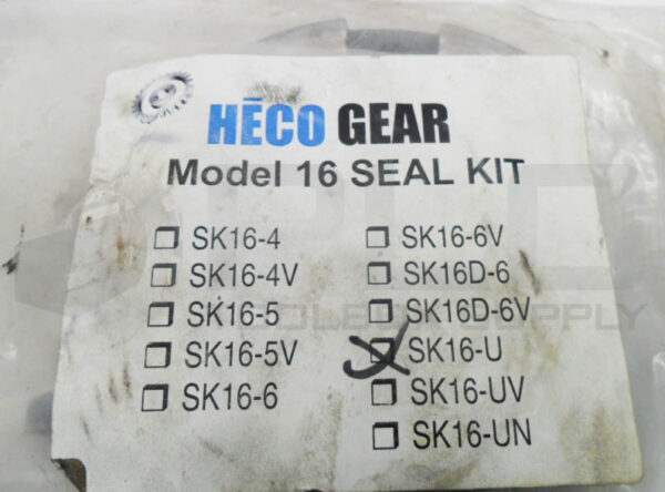 SEALED NEW HECO GEAR SK16-U SEAL KIT MODEL 16 - Image 3