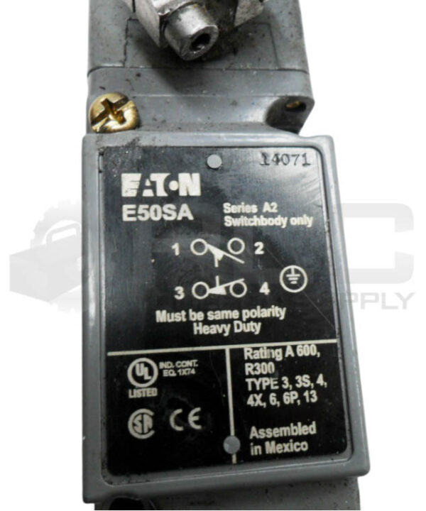 EATON E50SA /A2 SWITCH BODY W/ E50DL1 /A1 OPERATOR HEAD - Image 6