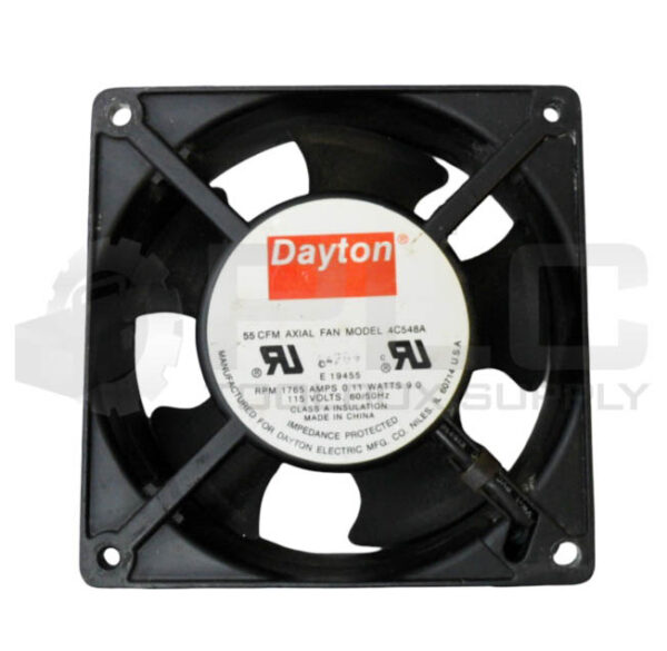 DAYTON 4C548A AXIAL FAN 1765RPM 0.11A115 50/60HZ 55 CFM - Image 2