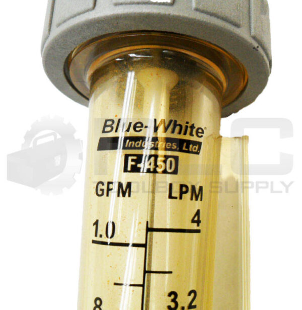 BLUE-WHITE F-450 FLOW METER .2-1.0 GPM .8-4LPM - Image 5