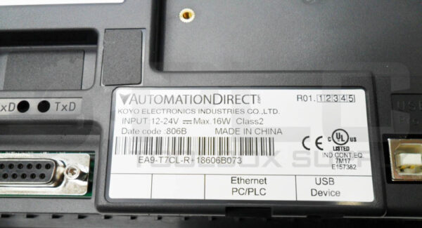 AUTOMATION DIRECT EA9-T7CL-R+18606B073 TOUCH SCREEN 7" 12-24V - Image 5