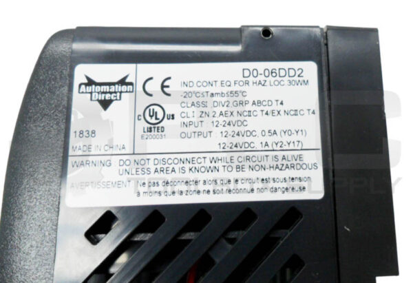 AUTOMATION DIRECT D0-06DD2 DIRECT LOGIC 06 PROCESSOR 12-24VDC 0.5A - Image 7