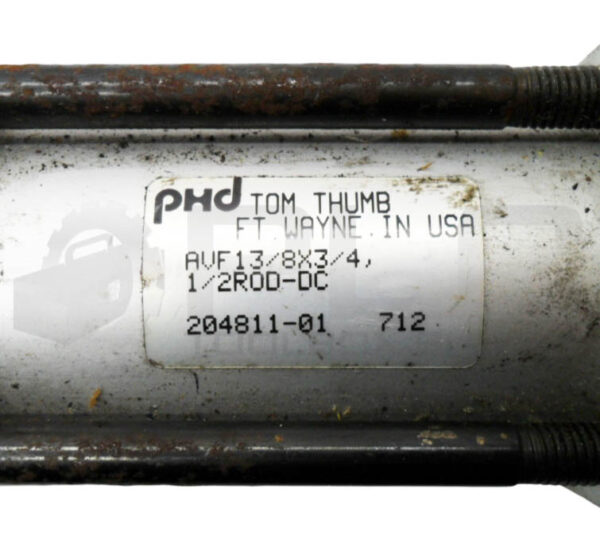 PHD AVF13/8X3/4 1/2 ROD-DC PNEUMATIC CYLINDER 204811-01 1-3/8" BORE 3/4" STROKE - Image 6