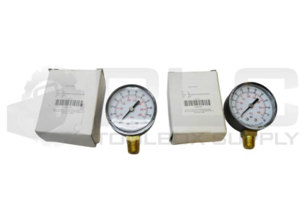 LOT OF 2 NEW GRAINGER 4FLT9 PRESSURE GAUGE 2" 0-60PSI