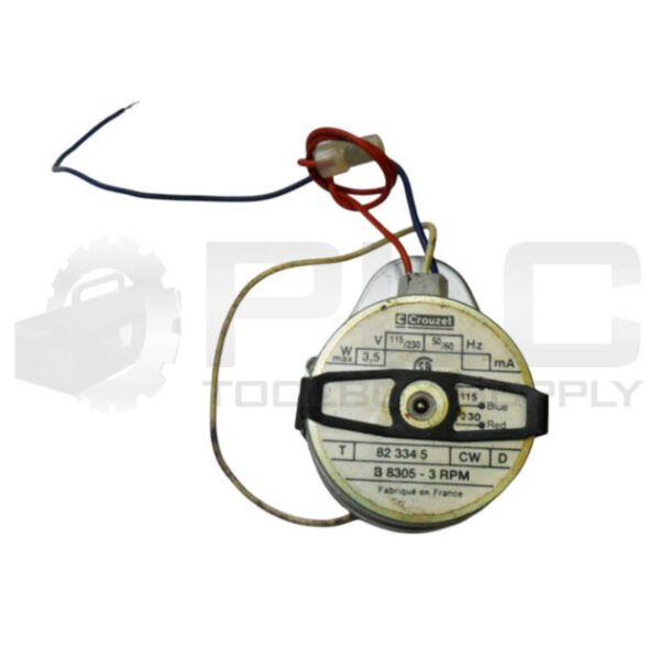 CROUZET 823345 GEARMOTOR 3.5W 115-230V 50/60HZ 3RPM
