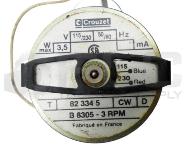 CROUZET 823345 GEARMOTOR 3.5W 115-230V 50/60HZ 3RPM - Image 4