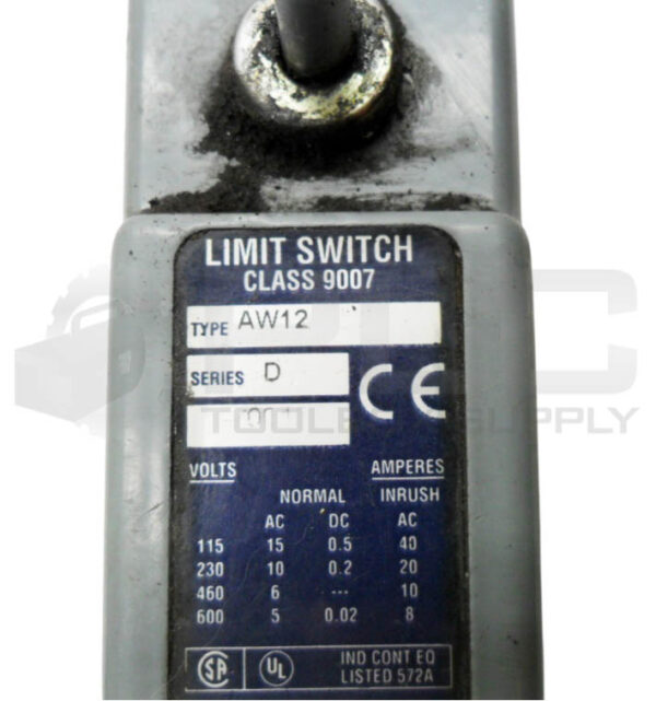 SQUARE D 9007 AW12 /D LIMIT SWITCH 600V - Image 6