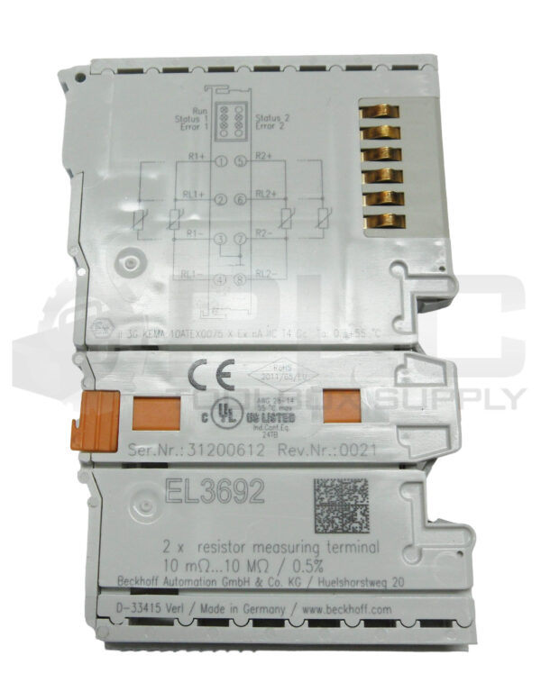 BECKHOFF EL3692 ETHERCAT TERMINAL 2 CHANNEL - Image 4
