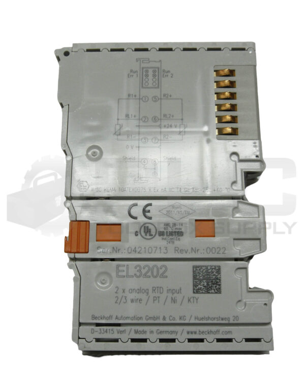 BECKHOFF EL3202 INPUT TERMINAL 2 CHANNEL PT100 - Image 4