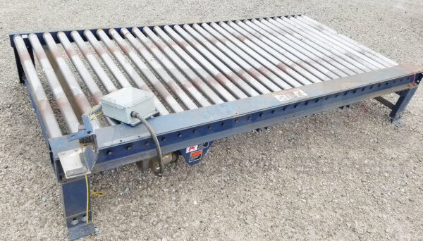 POWERED CHAIN DRIVEN LIVE ROLLER CONVEYOR Between Frame: 52in x 12ft