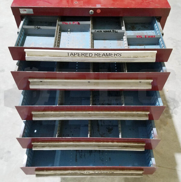 LYON TOOL CABINET CHEST, 8 DRAWER, 30" W x 29" D x 44.25" H - Image 4