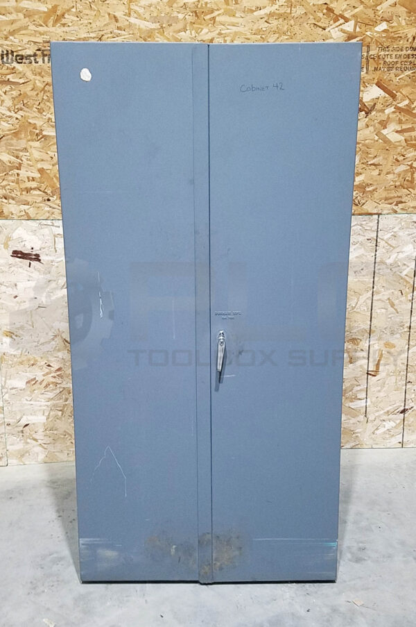 DURHAM STORAGE CABINET, 4 SHELF, 36 x 24 x 72, GREY BIN CABINET - Image 2