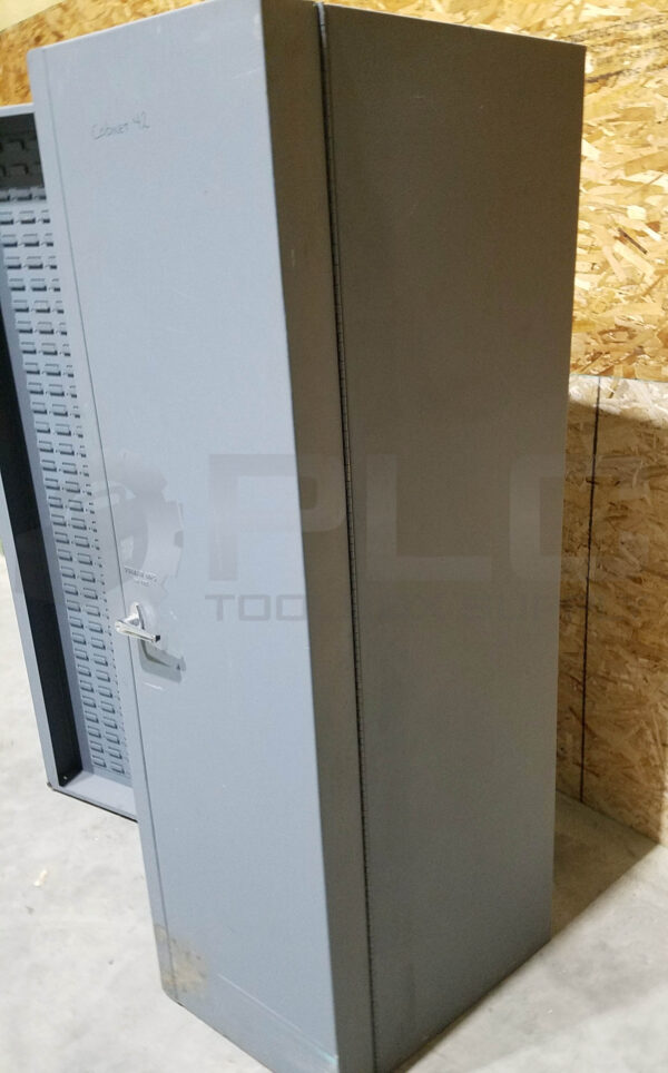 DURHAM STORAGE CABINET, 4 SHELF, 36 x 24 x 72, GREY BIN CABINET - Image 4