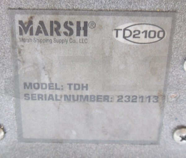 MARSH TD2100 MANUAL TAPE DISPENSER MODEL: TDH - Image 5