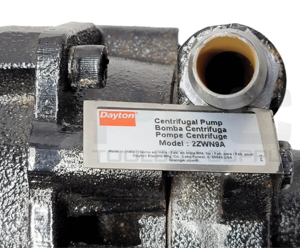 DAYTON PP2LTAA21SBG PUMP MOTOR W/ DAYTON CENTRIFUGAL PUMP 2ZWN9A - Image 5