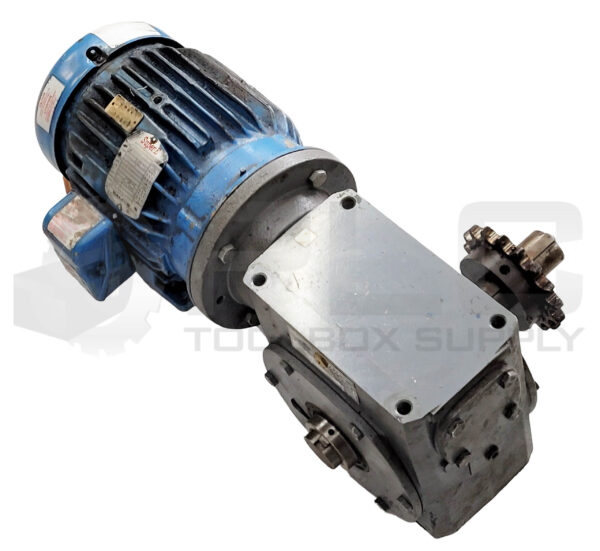 BALDOR CEM3665T SUPER-E MOTOR W/ CLEVELAND GEAR CHSHO GEARBOX - Image 3