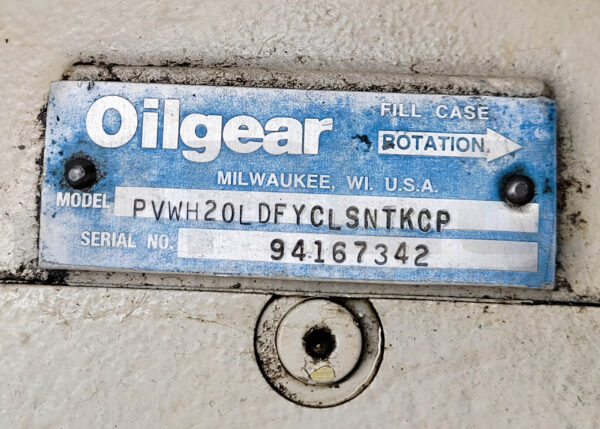 OILGEAR PVWH20LDFYCLSNTKCP HYDRAULIC PUMP - Image 7