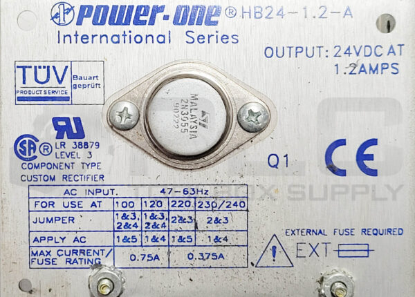 POWER-ONE HB24-1.2-A POWER SUPPLY INTERNATIONAL SERIES 24VDC 1.2A LEVEL 3 - Image 6
