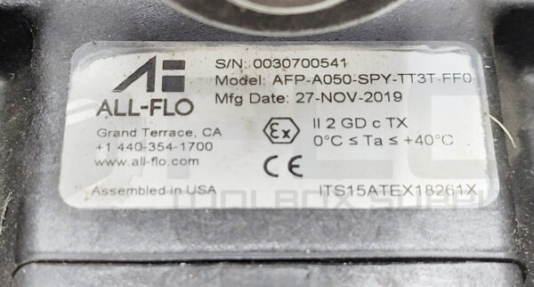 ALL-FLO AFP-A050-SPY-TT3T-FF0 DIAPHRAGM PUMP PLASTIC - Image 4