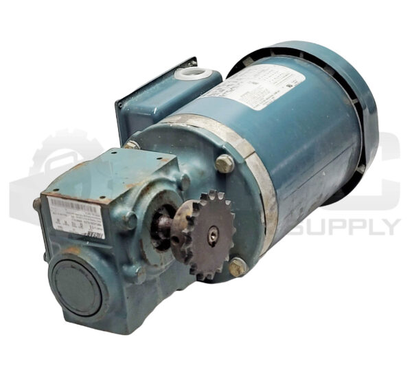 RELIANCE ELECTRIC P56H1391G DUTY MASTER A-C MOTOR W/ TIGEAR 13Q10R56 GEARBOX