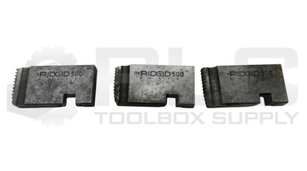 SET OF 3 RIDGID 500 BOLT DIE 2"