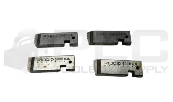 SET OF 4 RIDGID 500B H.S. BOLT DIE 3/4"
