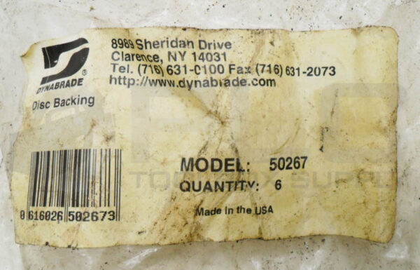 NEW BAG OF 6 DYNABRADE 50267 FIBER DISC 4.25" *READ* - Image 4