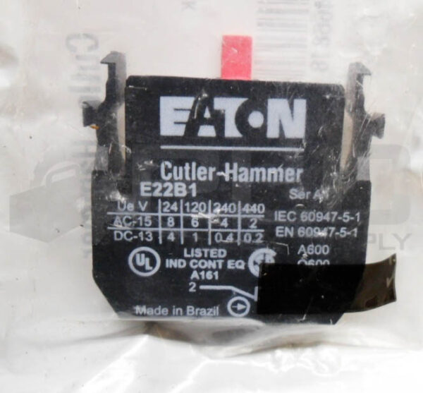 LOT OF 5 SEALED NEW EATON CUTLER HAMMER E22B1 CONTACT BLOCK - Image 3